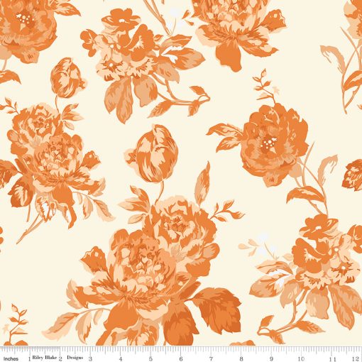 Shades Of Autumn Cream Main Yardage by My Mind's Eye for Riley Blake Designs