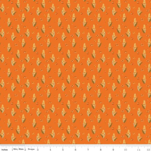 Fall's In Town Orange Corn Yardage by Sandy Gervais for Riley Blake Designs