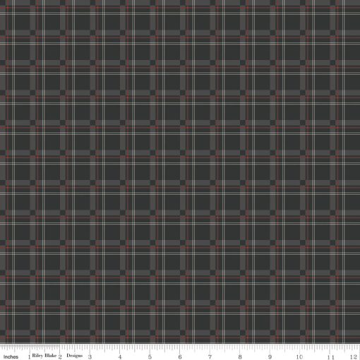 Woodsman Black Plaid Yardage by Lori Whitlock for Riley Blake Designs