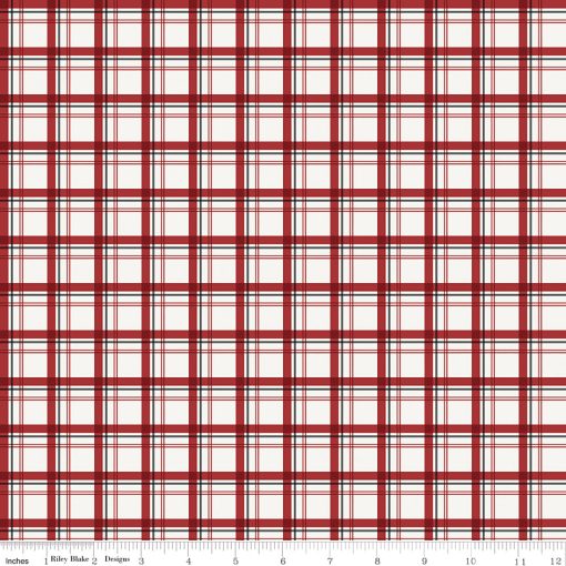 Woodsman Cream Plaid Yardage by Lori Whitlock for Riley Blake Designs