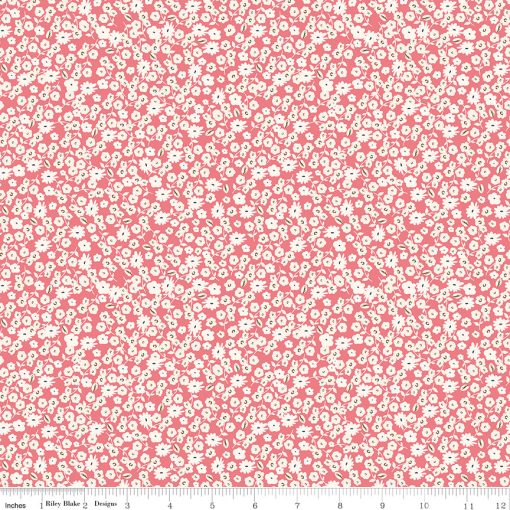 Spring Gardens Sugar Pink Blossoms Yardage by My Mind's Eye for Riley Blake Designs