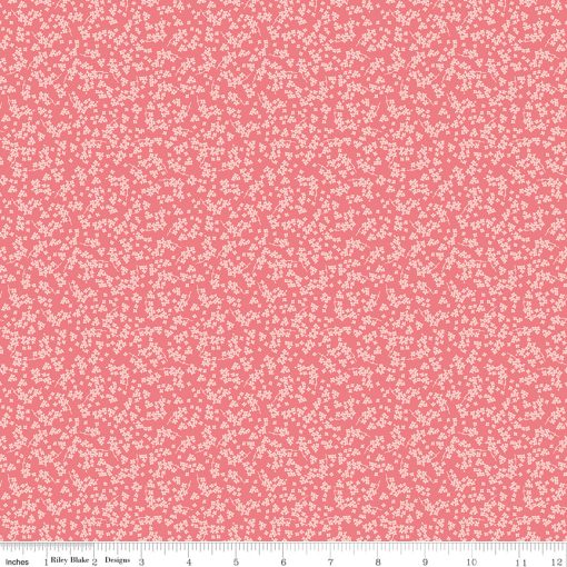 Spring Gardens Sugar Pink Ditsy Floral Yardage by My Mind's Eye for Riley Blake Designs