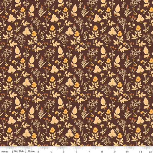 The Old Garden Marsala Emily Yardage by Danelys Sidron for Riley Blake Designs