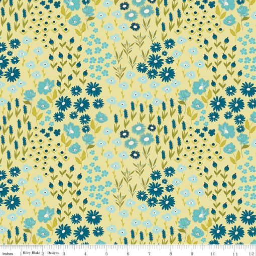 Feed My Soul Light Pear Flower Garden Yardage by Sandy Gervais for Riley Blake Designs