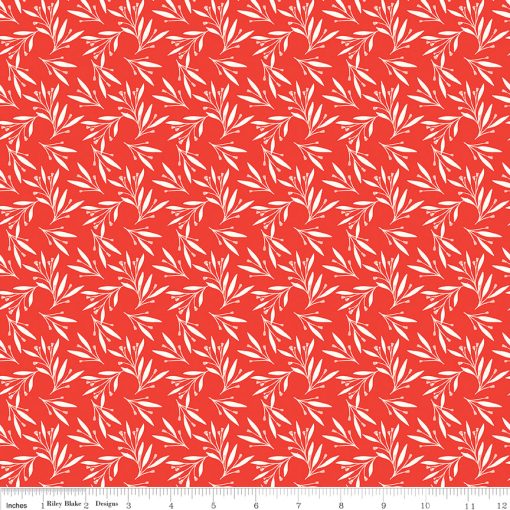 Feed My Soul Red Leaves Yardage by Sandy Gervais for Riley Blake Designs