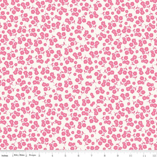 Picnic Florals Pink Ditsy Yardage by My Mind's Eye for Riley Blake Designs