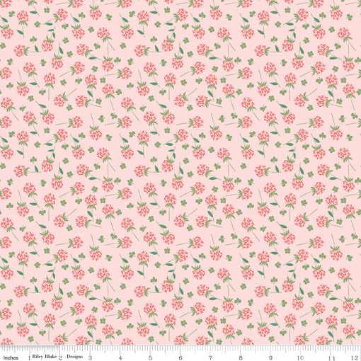 Clover Farm Pink Clover Yardage by Gracey Larson for Riley Blake Designs