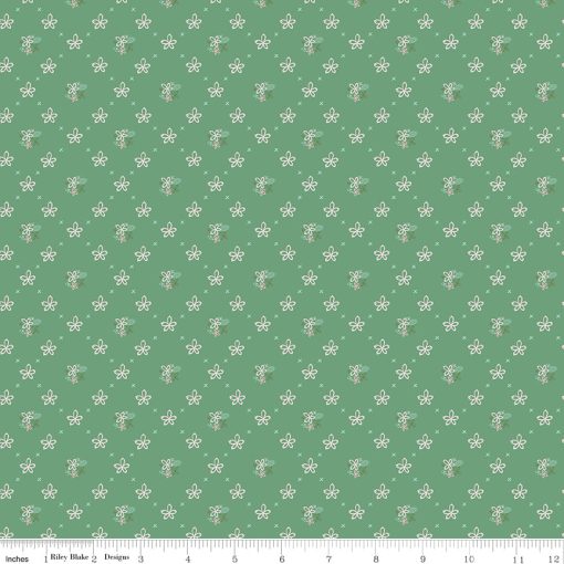 Clover Farm Green Wallpaper Yardage by Gracey Larson for Riley Blake Designs