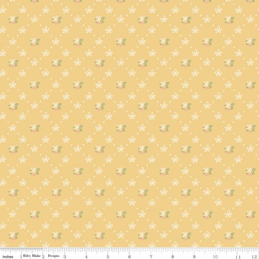 Clover Farm Yellow Wallpaper Yardage by Gracey Larson for Riley Blake Designs