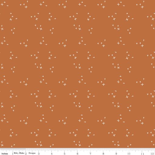 Pumpkin Spice Spice Sparkle Yardage by Simple Simon & Co. for Riley Blake Designs