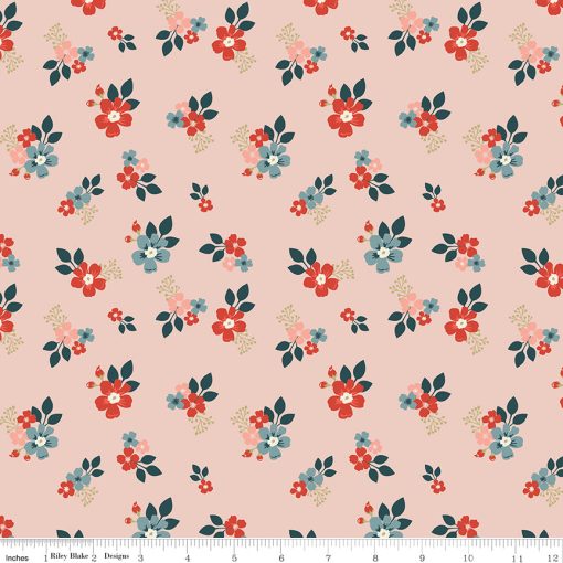 Vintage Charm Blush Floral Yardage by Dani Mogstad for Riley Blake Designs