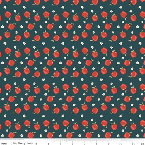 Vintage Charm Midnight Apples Yardage by Dani Mogstad for Riley Blake Designs