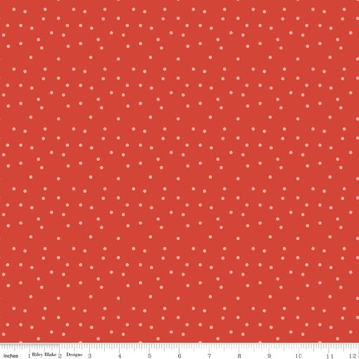 Vintage Charm Red Dots Yardage by Dani Mogstad for Riley Blake Designs