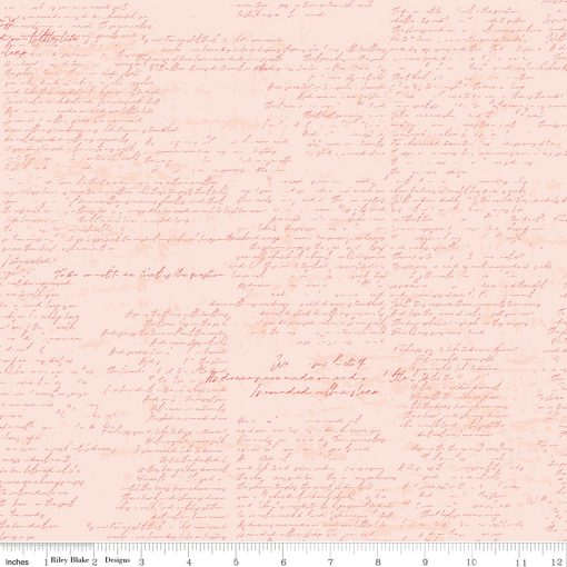 Between The Pages Ballerina Manuscript Yardage by Fran Gulick for Riley Blake Designs