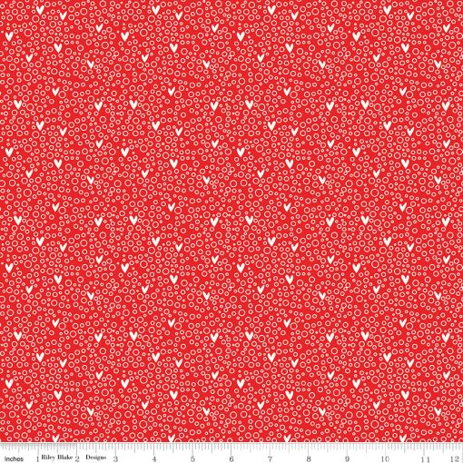 You & Me Red Dots Yardage by Sandy Gervais for Riley Blake Designs