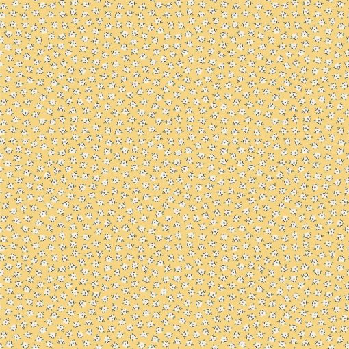 My Favorite Things Yellow Delightful Yardage by Lori Woods for Poppie Cotton Fabrics