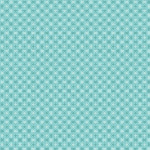 Treasured Threads Teal Double Crochet Yardage by Lori Woods for Poppie Cotton Fabrics