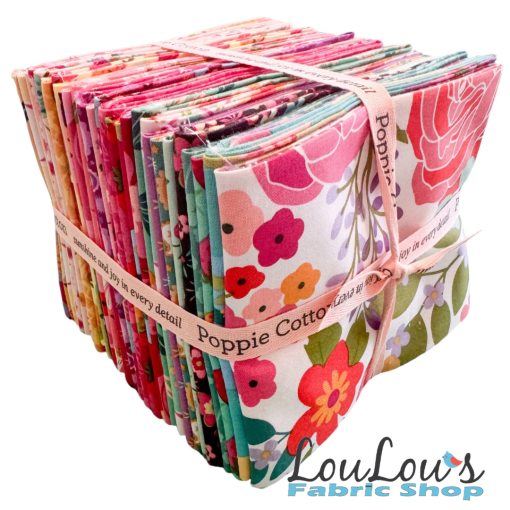 Calico Cowgirls Fat Quarter Bundle by Lori Woods for Poppie Cotton Fabrics