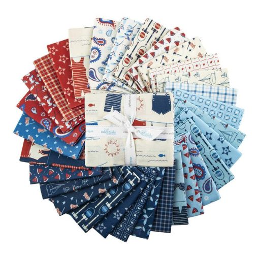 Red White & Bang! Fat Quarter Bundle by Sandy Gervais for Riley Blake Designs - Image 2