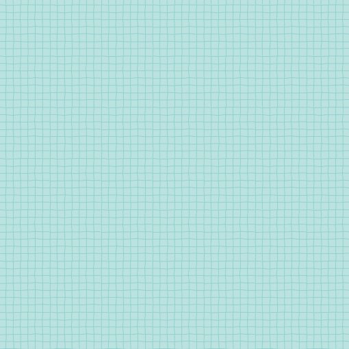 Treasured Threads Teal Good Measure Yardage by Lori Woods for Poppie Cotton Fabrics