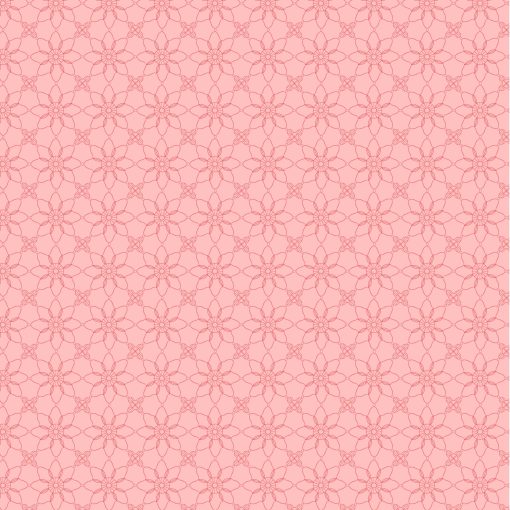 Treasured Threads Pink Granny Yardage by Lori Woods for Poppie Cotton Fabrics