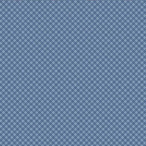 Prairie Sisters Homestead Blue Gingham Forever Yardage by Lori Woods for Poppie Cotton Fabrics