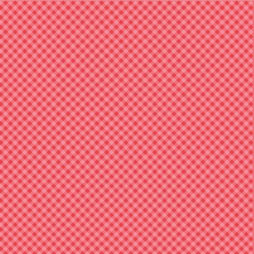 Prairie Sisters Homestead Red Gingham Forever Yardage by Lori Woods for Poppie Cotton Fabrics