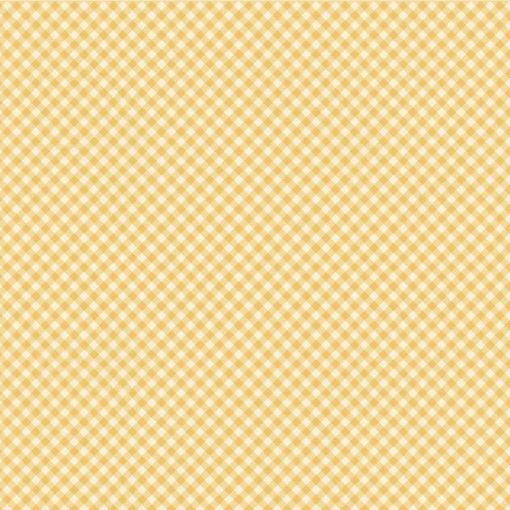 Prairie Sisters Homestead Yellow Gingham Forever Yardage by Lori Woods for Poppie Cotton Fabrics