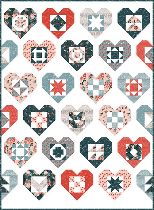 Vintage Charm Wholehearted Quilt Kit