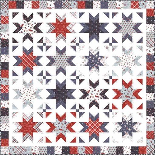 PREORDER Stars and Stripes Forever Sparklers Quilt Kit