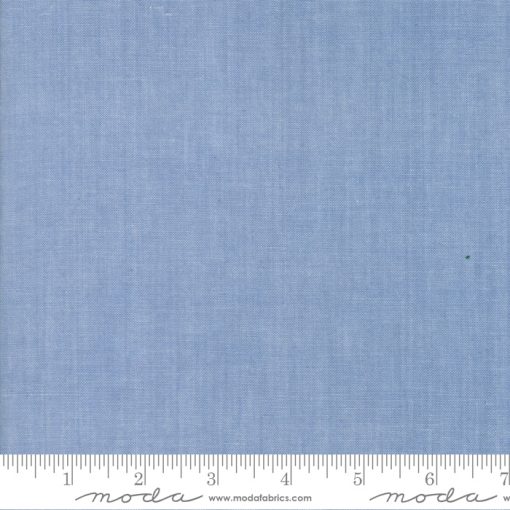 Chambray Light Blue Texture Yardage by Moda Fabrics