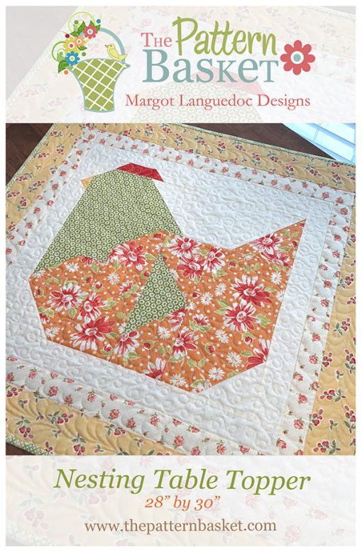 Nesting Table Topper Mini Quilt Pattern by The Pattern Basket