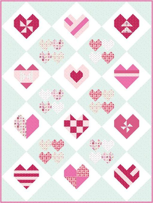 All the Hearts Quilt Pattern by Melissa Mortenson