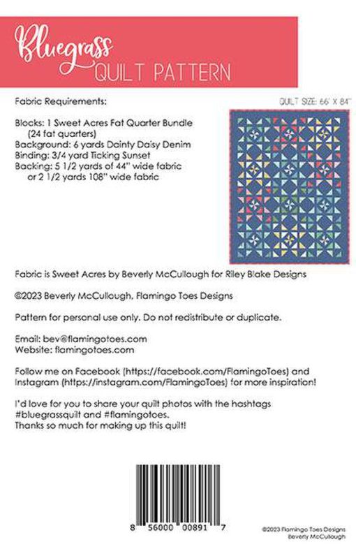 Blue Grass Quilt Pattern by Beverly McCullough - Image 2