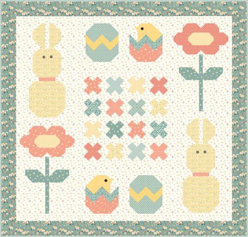 PREORDER New Beginnings Bunny Crossing Quilt Kit