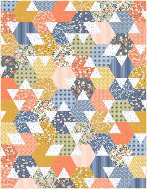 Hex Is Gone Quilt Pattern From Taren Studios