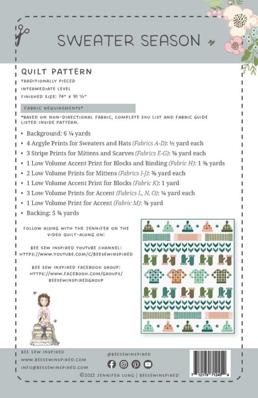 Sweater Season Quilt Pattern by Jennifer Long - Image 2