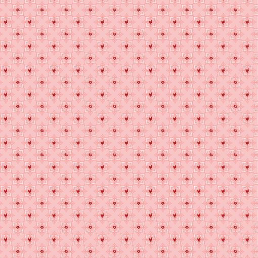 Barnyard Bandana Piglet Soft Pink Yardage by Lori Woods for Poppie Cotton Fabrics