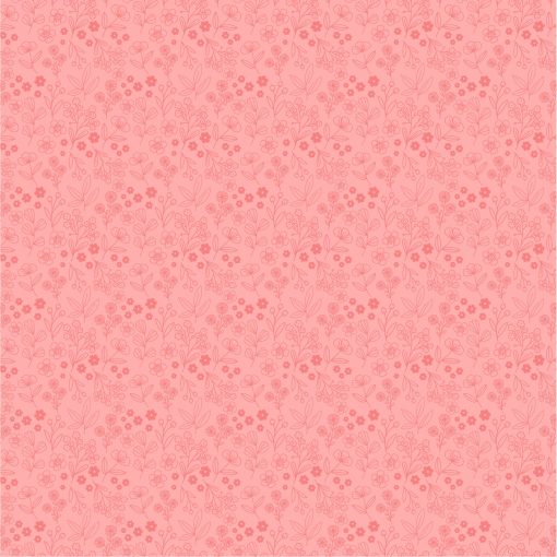 Poppie's Patchwork Club Pink Potters Patch Yardage by Lori Woods for Poppie Cotton Fabrics