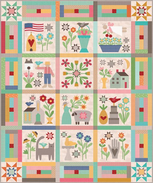 Prim Quilt Sew Simple Shapes by Lori Holt for Riley Blake Designs - Image 2