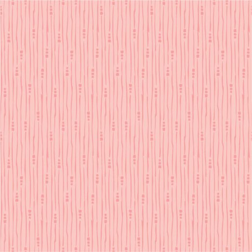 Hollyhock Lane Pink Rain Yardage by Sheri McCulley for Poppie Cotton Fabrics