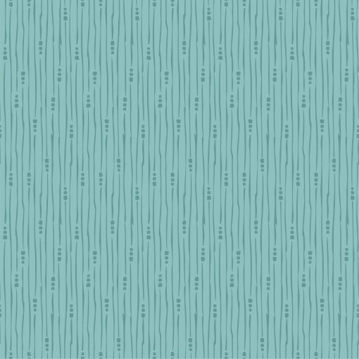 Hollyhock Lane Teal Rain Yardage by Sheri McCulley for Poppie Cotton Fabrics