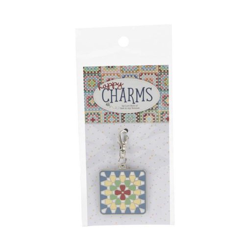 Granny Square Enamel Happy Charm by Lori Holt of Bee in my Bonnet - Image 2