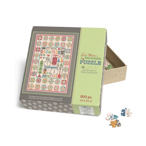 Home Town Holiday Let's Make a Snowman Jigsaw Puzzle by Lori Holt