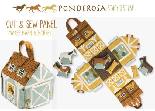 Ponderosa Horse Stable Panel by Stacy Iest Hsu for Moda Fabrics - Image 2