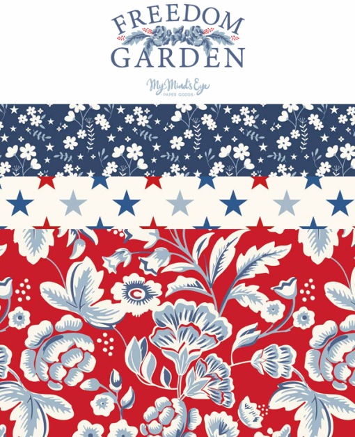 PREORDER Freedom Garden Fat Quarter Bundle by My Mind's Eye for Riley Blake Designs