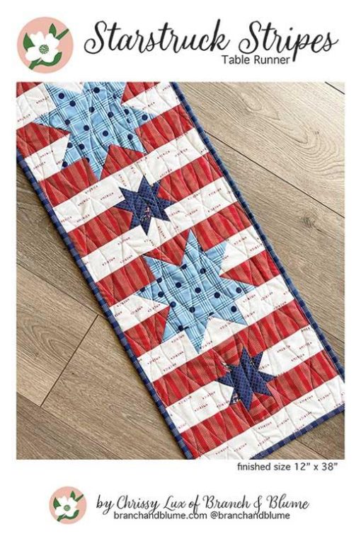 Starstruck Stripes Table Runner Pattern by Branch & Blume