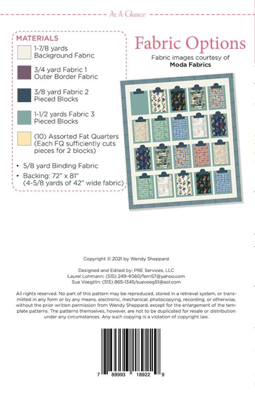 At A Glance Quilt Pattern by Wendy Sheppard - Image 2