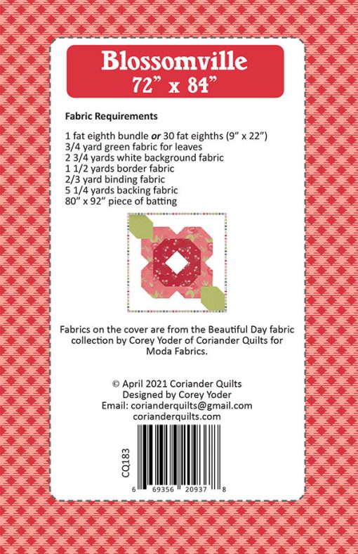 Blossomville Quilt Pattern by Coriander Quilts - Image 2