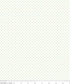 Le Creme Dots Aqua Yardage by Riley Blake Designs